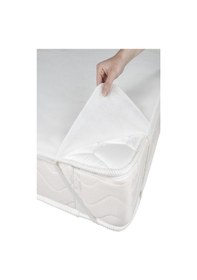 Resim Evony Tek Kişilik Alez 100x200 Cm Sıvı Geçirmez Köşe Lastikli Micro Beyaz 