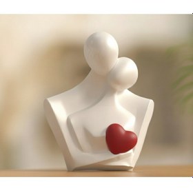 Resim Sonsuz Kucaklaşma - Modern Tasarım 3d Baskı Sevgi Heykeli 20 Cm 