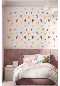 Resim Renkli Kalp 210 Adet Çocuk Odası Duvar Sticker Dekorasyon Karışık - Çok Renkli 