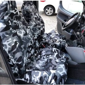 Resim Citröen Saxo Kamuflaj Penye Yıkanabilir Esnek Kılıf Servis Kılıfı 4 Parça 