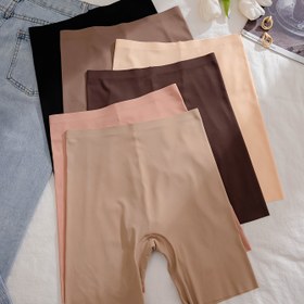 Resim 6'lı Paket İz Bırakmayan Yüksek Bel Düz Paça Pantolon, Güvenlik Pantolonu, Kadın Taytları, Kaymaz, Kalça Kaldırma ve Karın Sıkılaştırma 