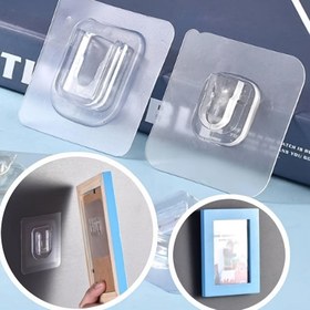 Resim 10 Çift Güçlü Yapışkanlı Kanca İz Bırakmadan, Delme Gerektirmeden, Çok Fonksiyonlu Banyo ve Mutfak Su Geçirmez Ev Duvar Asma Mobil Yapışkanlı Kanca, Yardımcı Kanca 