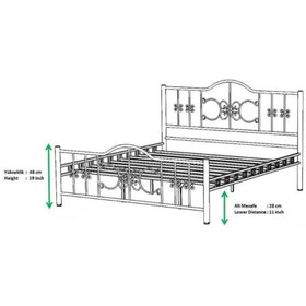 Resim Mobilya Dükkanım Stella Metal Karyola 140x190 ARM168 