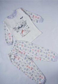 Resim MİNİKO KİDS Yeni Sezon Pamuk Çocuk Desenli Pijama Takımı 