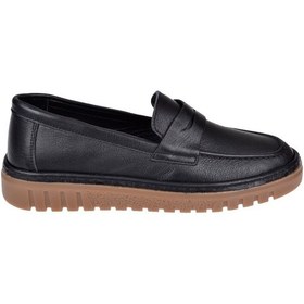 Resim Divadonna Hakiki Deri Makosen Kadın Ayakkabı Bl-7025 Siyah Siyah 