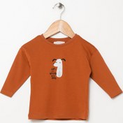 Resim Mammaramma Baskılı Tarçın Bebek T-shirt 22fwb-21 