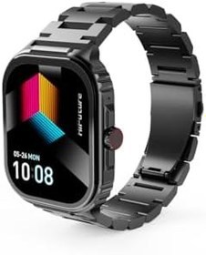 Resim HiFuture Ultra3 PRO Bluetooth 5.3 AMOLED Ekran IP68 Su Geçirmez 2.04 inç Arama Özellikli iOS & Android Uyumlu Nabız Spor Kan Oksijen Takibi 52mm Akıllı Saat Siyah 