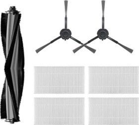 Resim Karaca Vantuz Off Road 2in1 (RS007) Robot Süpürge Uyumlu 7'li Yedek Parça Seti - Muadil Ürün 