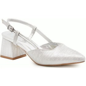 Resim Gedikpaşalı Bty 25k 909 Gümüş Bayan Ayakkabı Abiye Gümüş 