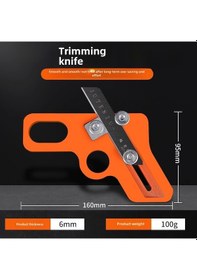 Resim Reedark Ahşap İşçiliği İçin El İle Kenar Düzeltici - Mdf Ve Pvc Kenar Bandı İçin 6mm Tek Kullanimlı Kaliteli Düzeltici Aleti 