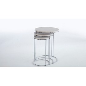 Resim MONDİ HOME Sıena Zıgon Sehpa Luxe Grı 22SIN3304DMDMA 
