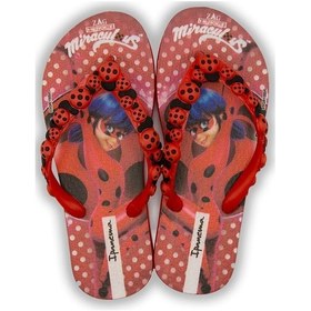 Resim İpanema Ladybug Çocuk Parmak Arası Terlik Siyah Kırmızı 30/35 WPP0283 Kırmızı 