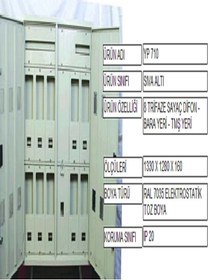Resim YILPA 10 Trifaze Diafon Yerli Bakır Bara Yerli Sıva Altı Sayaç Panosu 