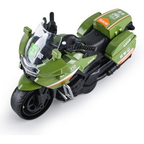 Resim Çocuk Atalet Motosiklet Oyuncağı-yeşil 