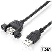 Resim 4887 Usb Dişi Erkek Panel Tipi Data Uzatma Kablosu 1.5 Metre 