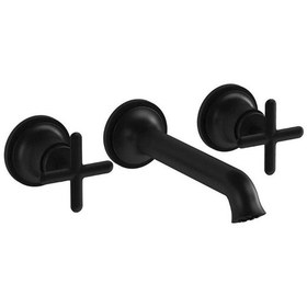 Resim VitrA Origin Classic A4288436 Çift Kumandalı Lavabo Bataryası, Mat Siyah 