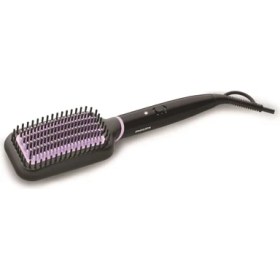 Resim Philips Düzleştirici Tarak, Turmalin Seramik Kaplama, Thermoprotect Teknolojisi, Geniş Fırça, 2 Isı 