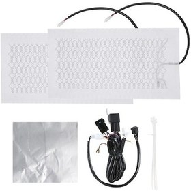 Resim Trendooze Geeksen 12v Karbon Fiber Koltuk Isıtıcı Kiti Yüksek Düşük Sıcaklık Anahtarı Koltuk Kılıfı Ah 