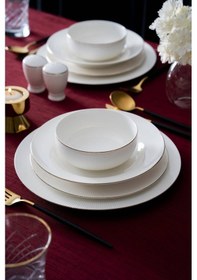 Resim Acar Zahara 6 Kişilik 27 Parça Porselen Yemek Takımı Beyaz 