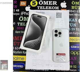 Resim Apple iPhone 15 Pro Max İkinci El TR | 256 GB | Beyaz 