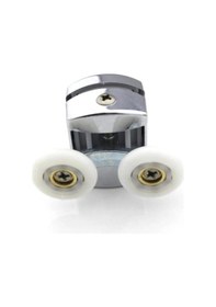 Resim YAPI KALİTE Kırılmaz Duşakabin Tekeri Krom Çift Teker Duşakabin R Krom 