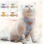 Resim Büyütülmüş Evcil Hayvan Yelek Tasması - 5 Fit Kayış Benzeri Kayış - Sağlam ve Yelek Tasması Küçük/Orta Boy Köpekler ve Kediler İçin, 4 Renk Seçeneği (Mavi, Kahverengi, Yeşil, Siyah) - Dış Mekan Kullanımı, İsim/Metin, Tasarım ve Toka Sistemi - Pomeranian, Chihuahua, Shih Tzu, İngiliz Kısa Tüylü 