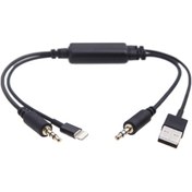 Resim Hombey Bmw Ve Mını İçin İphone 5/5c/5s İpod Ses Kablosu - Oto Stereo Kontrol, Şarj Ve İzleme Gösterimi Desteği 8p 