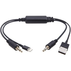 Resim Hombey Bmw Ve Mını İçin İphone 5/5c/5s İpod Ses Kablosu - Oto Stereo Kontrol, Şarj Ve İzleme Gösterimi Desteği 8p 