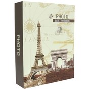 Resim Rabsev Fotoğraf Albümü 10x15cm 200 Fotoğraf Kapasiteli Eyfel Kulesi Desenli Anı Albümü 