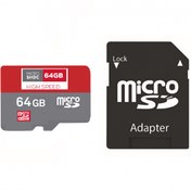Resim Fuchsia Micro SD 64 GB Hafıza Kartı ve Micro SD Adaptör 