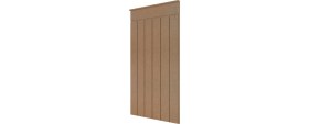 Resim Yoko Home Dekoratif Duvar Paneli ( 54 x 100 cm ) Boyanabilir Ahşap 10 mm Ham Mdf Duvar Paneli 