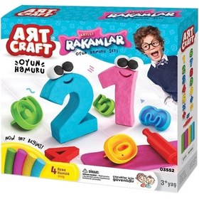 Resim 3d Rakamlar Oyun Hamur Seti 200 Gr. - Oyun Hamuru Seti - Hamur Setleri - Hamur Kalıpları Renkli 