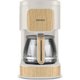 Resim Karaca Just Coffee Aroma 2’si 1 Arada Filtre Kahve ve Çay Makinesi, 750 ml Cam Demlik, Çelik Filtre, 650 W, 5 Fincan Kapasiteli 