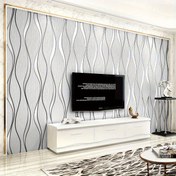 Resim 1 Rulo Modern 3D Çizgili Duvar Kağıdı, Yatak Odası, Oturma Odası, Yemek Odası ve Otel Duvarları için Çıkarılabilir Vinil Sticker, Kendinden Yapışkanlı Dokulu Tasarım, Rastgele Eşleşme Deseni, Otel Odası Dekoru | Modern Duvar Kağıdı | Kolay Uygulama 