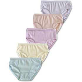 Resim Panfilia %95 Pamuklu Fitilli Kız Çocuk Külot 5'li Set / Slip / İç Çamaşır 