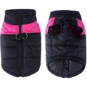 Resim Geeroyoo Kışın Büyük Köpekler İçin Su Geçirmez Pembe Kayak Montu, 5xl Boy, 66cm Göğüs Ölçüsü 