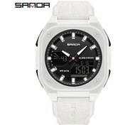 Resim Fochsia Sanda Erkek Spor Moda Alarmlı Takvimli 5atm Suya Dayanıklı Elektronik Beyaz Kol Saati Diğer 