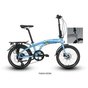Resim Carraro FLEXI 108 HD KATLANIR BİSİKLET 320H V 20 JANT 8 VİTES METALİK KOYU GRİ KOYU TURKUAZ BUKALEMU 