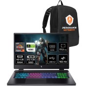 Resim Acer Nitro 17 Amd Ryzen 7 7735HS 40GB 512GB SSD RTX4050/6GB 140W 17.3" Fhd 165Hz Fdos Taşınabilir Bilgisayar & Per4 Çanta NHQL1EY003P322 