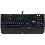 Resim Rampage KB-R91 Usb Kablolu Optik Switch Su Geçirmez RGB Ledli Metal Mekanik Gaming Q Klavye 