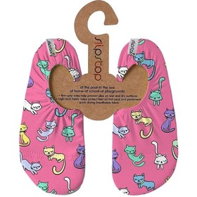 Resim Slipstop Çocuk Kaydırmaz Deniz Havuz Patiği - Kitties Pembe - Pembe / Medium Beden 