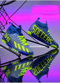 Resim AlbiShoes Çocuk Genç Erkek Soccer F35 Dişsiz Çim Krampon Halısaha Erkek Futbol Ayakkabısı (27-44) 