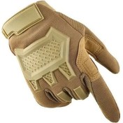 Resim Erkekler İçin Kışlık Moto Eldiveni - Ultra İnce Fiber, Dokunmatik Ekran, Isı Sağlama, Spor Sürüş Stili - Yeşil/kahverengi M/l/xl 