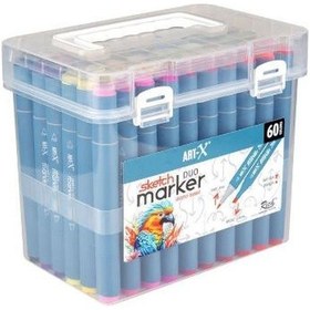 Resim Art-x Sketch Marker Çift Taraflı 60 Renk 