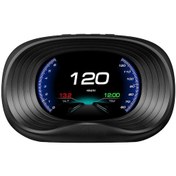Resim Dijital Obdıı Hız Göstergesi Araba Head Up Display Obd Arayüzü Hız Voltajı Tek Kilometre Saat Ekranı Hız Voltajı Su Sıcaklığı Alarmı 