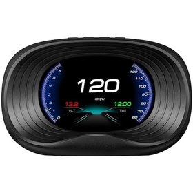 Resim Dijital Obdıı Hız Göstergesi Araba Head Up Display Obd Arayüzü Hız Voltajı Tek Kilometre Saat Ekranı Hız Voltajı Su Sıcaklığı Alarmı 