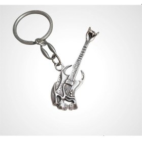 Resim Herşey Nota Bas Gitar Kuru Kafa Anahtarlık 