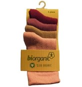 Resim Bibaby Biorganic 4lü New Basıc Çocuk Çorap 68387 Pembe 