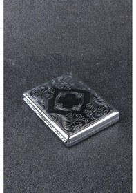 Resim Silvio Monetti SMTBKCB005R1 İşlemeli Metal Sigara Tabakası 