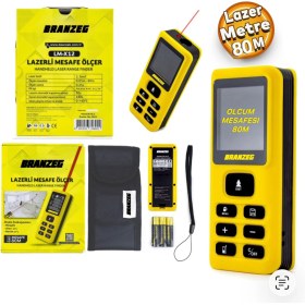 Resim Branzeg Lazer Metre Ölçüm Mesafesi 80M Sesli Anlatım 